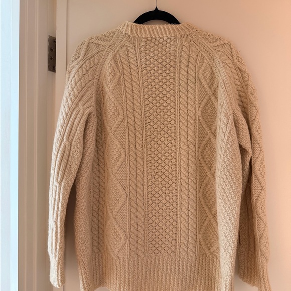 Cream Cable Knit Sweater - Picture 2 of 5
